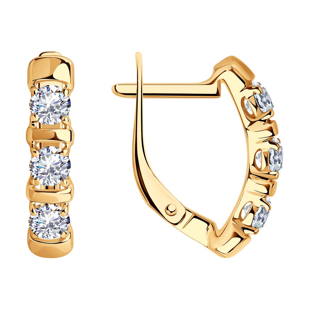 

Серьги из серебра Diamant 93-120-01304-1, фианит, 93-120-01304-1