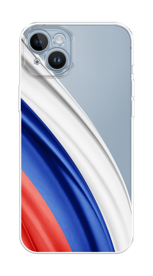 

Чехол на Apple iPhone 14 "Флаг России уголок", Белый;синий;красный;прозрачный, 15150-1