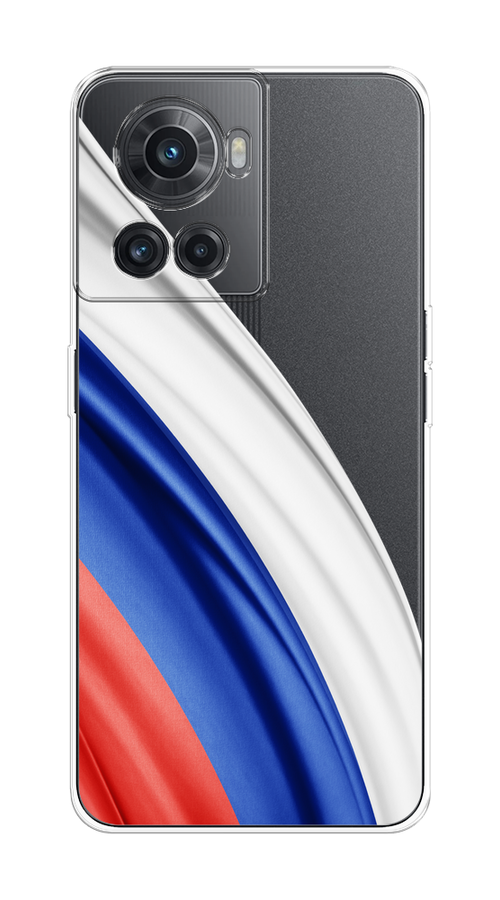 

Чехол на OnePlus 10R/Ace "Флаг России уголок", Белый;синий;красный;прозрачный, 152950-1