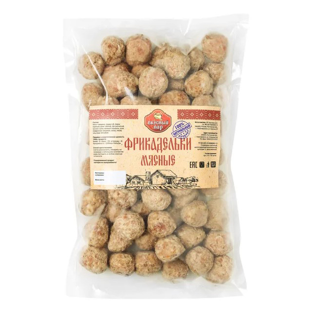 

Фрикадельки мясные Вкусный пир замороженные 800 г
