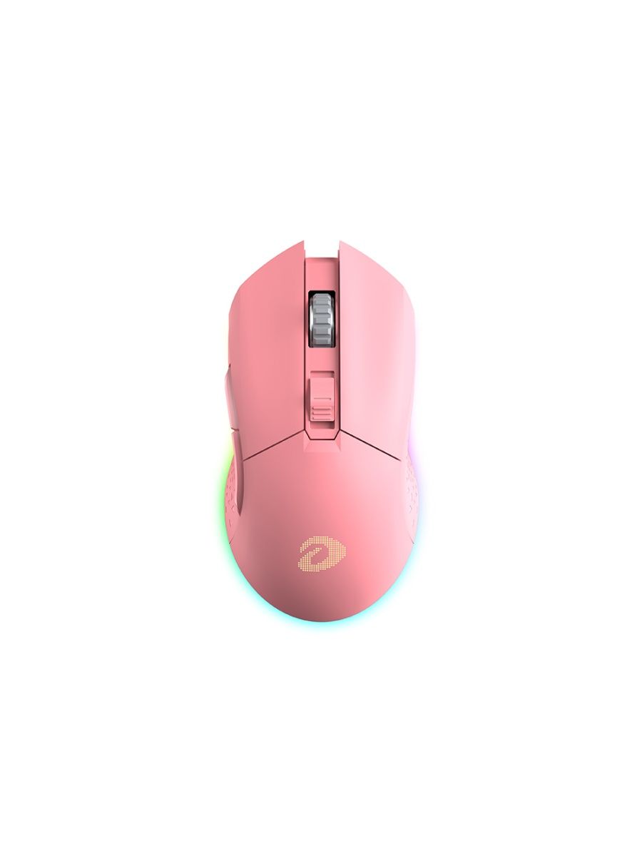 Беспроводная игровая мышь Dareu EM901 розовый