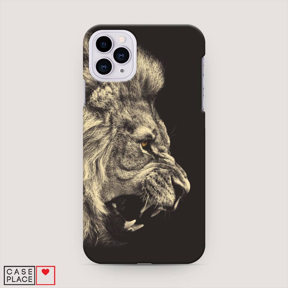 

Пластиковый чехол "Львиный рык 2" на Apple iPhone 11 Pro Max, 12220-1