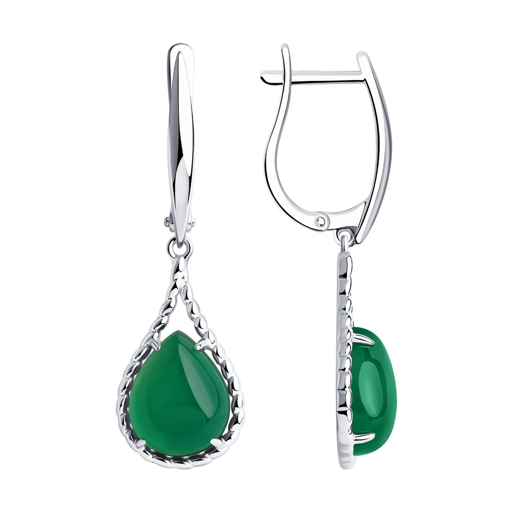 

Серьги из серебра с агатами Diamant 94-321-00898-1, 94-321-00898-1