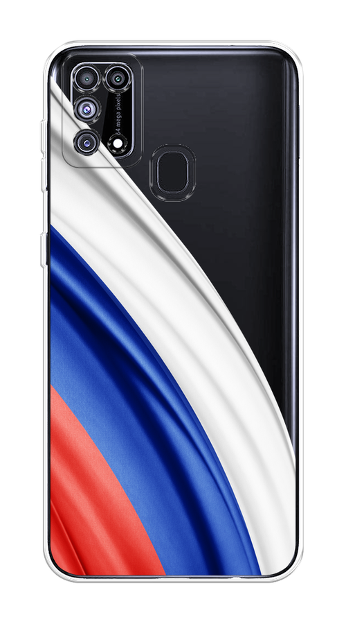 

Чехол на Samsung Galaxy M31 "Флаг России уголок", Белый;синий;красный;прозрачный, 2100750-1