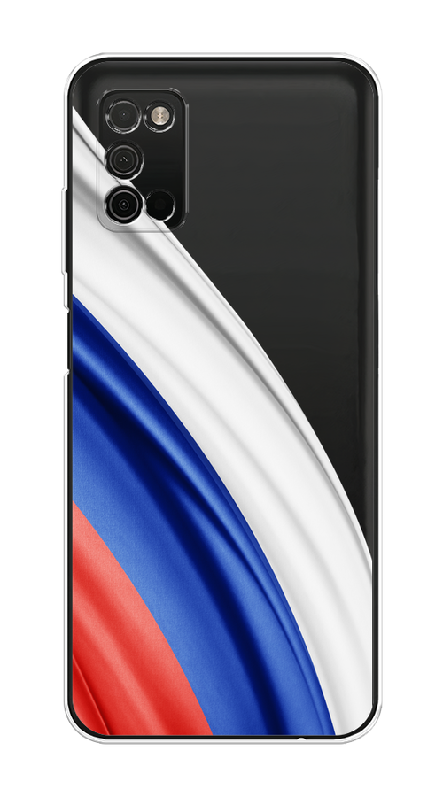 

Чехол на Samsung Galaxy A03s "Флаг России уголок", Белый;синий;красный;прозрачный, 2103250-1