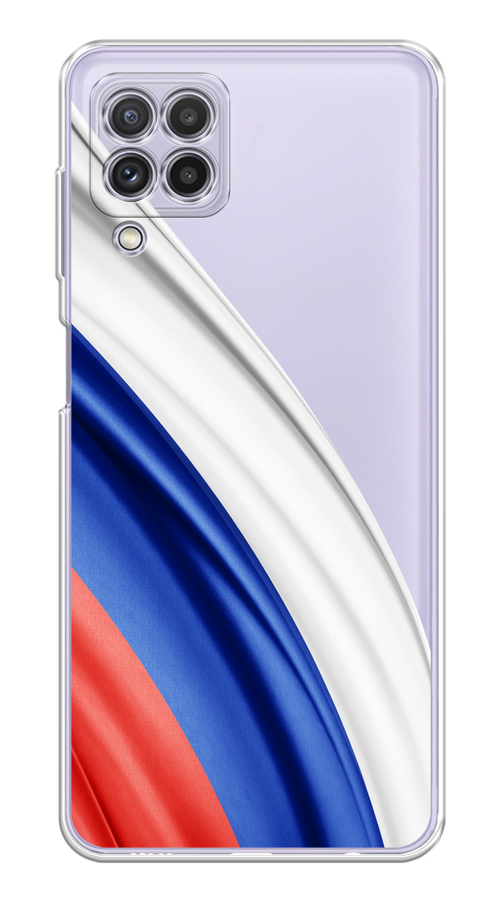 

Чехол на Samsung Galaxy A22/M22/M32 "Флаг России уголок", Белый;синий;красный;прозрачный, 2103450-1