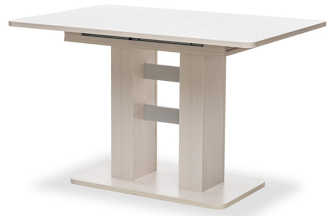 Стол обеденный Leset Гранд 120(160)х80х75,5 см, бодега белый/серый