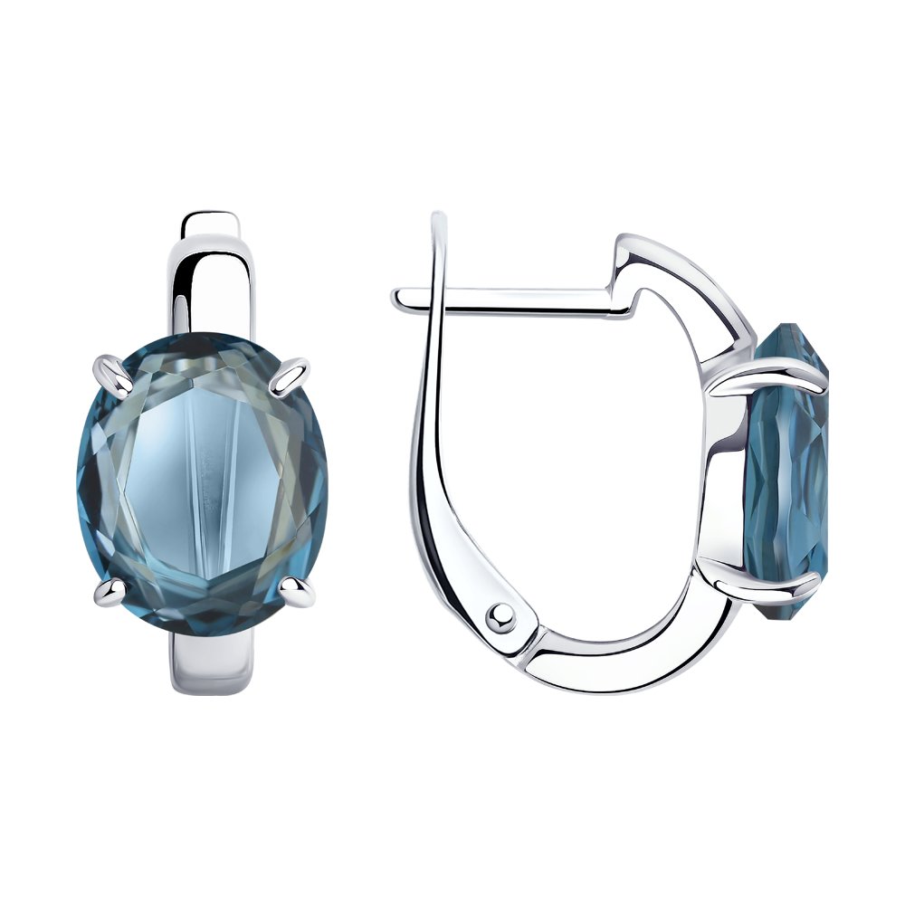 

Серьги из серебра с минеральным стеклом Diamant 94-120-01186-1, 94-120-01186-1