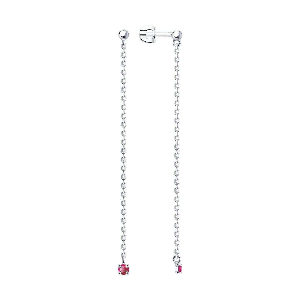 

Серьги из серебра с рубинами Diamant 94-222-01102-1, 94-222-01102-1