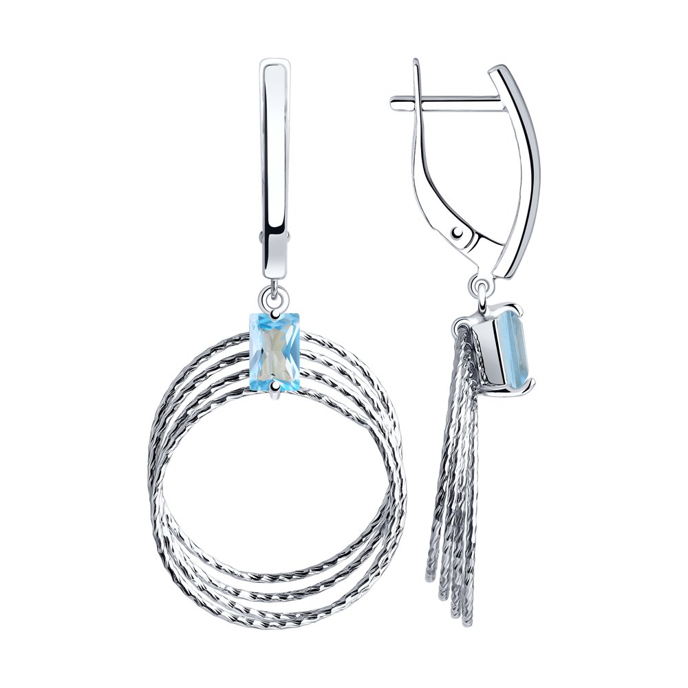 

Серьги из серебра с топазами Diamant 94-321-00815-1, 94-321-00815-1