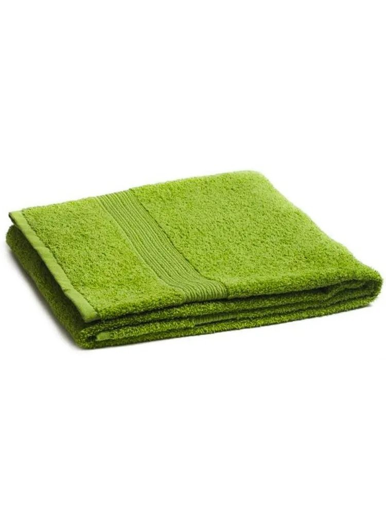 Махровое полотенце Postmart 100х180 см для бани ванной бассейна Цвет зеленый