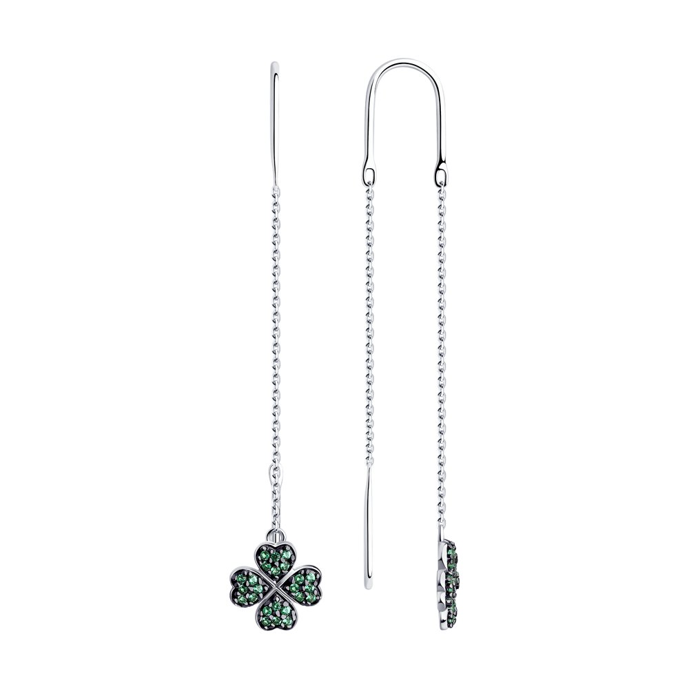 

Серьги из серебра с фианитами Diamant 94-120-01016-1, 94-120-01016-1