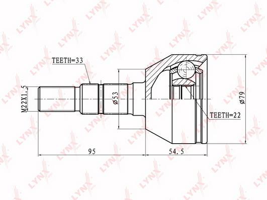 

Шрус наруж.OPEL ASTRA H 1.4-1.6 04=>