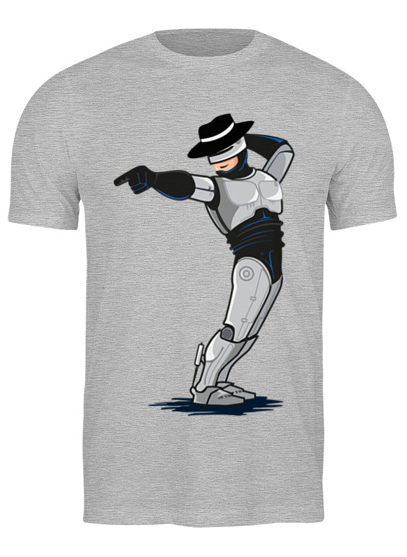 

Футболка мужская Printio Robocop x jackson серая XL, Серый, Robocop x jackson