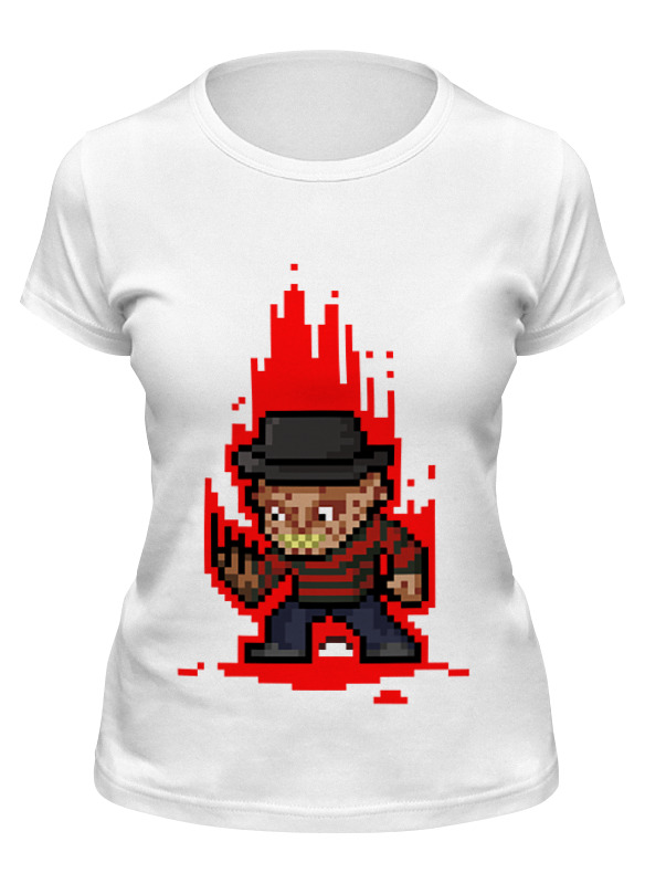 

Футболка женская Printio Freddy krueger (8-bit) белая XL, Белый, Freddy krueger (8-bit)