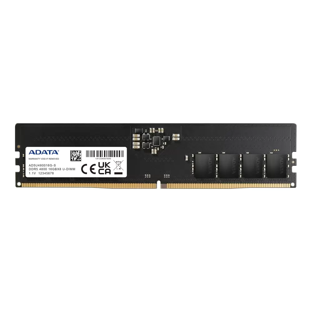 

Оперативная память A-Data AD5U480016G-S DDR5 - 1x 16ГБ 4800МГц, DIMM, Ret