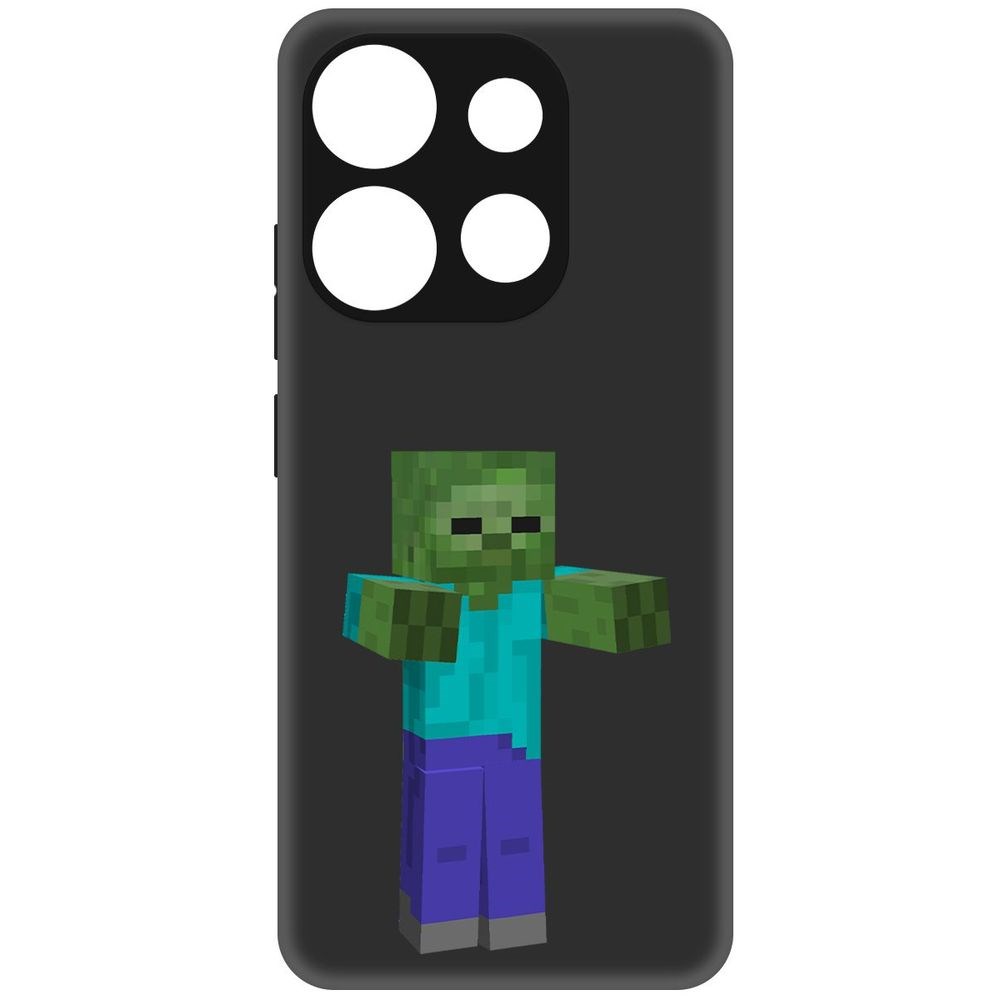 

Чехол-накладка Софт Minecraft-Гигант для Infinix Smart 7, Черный