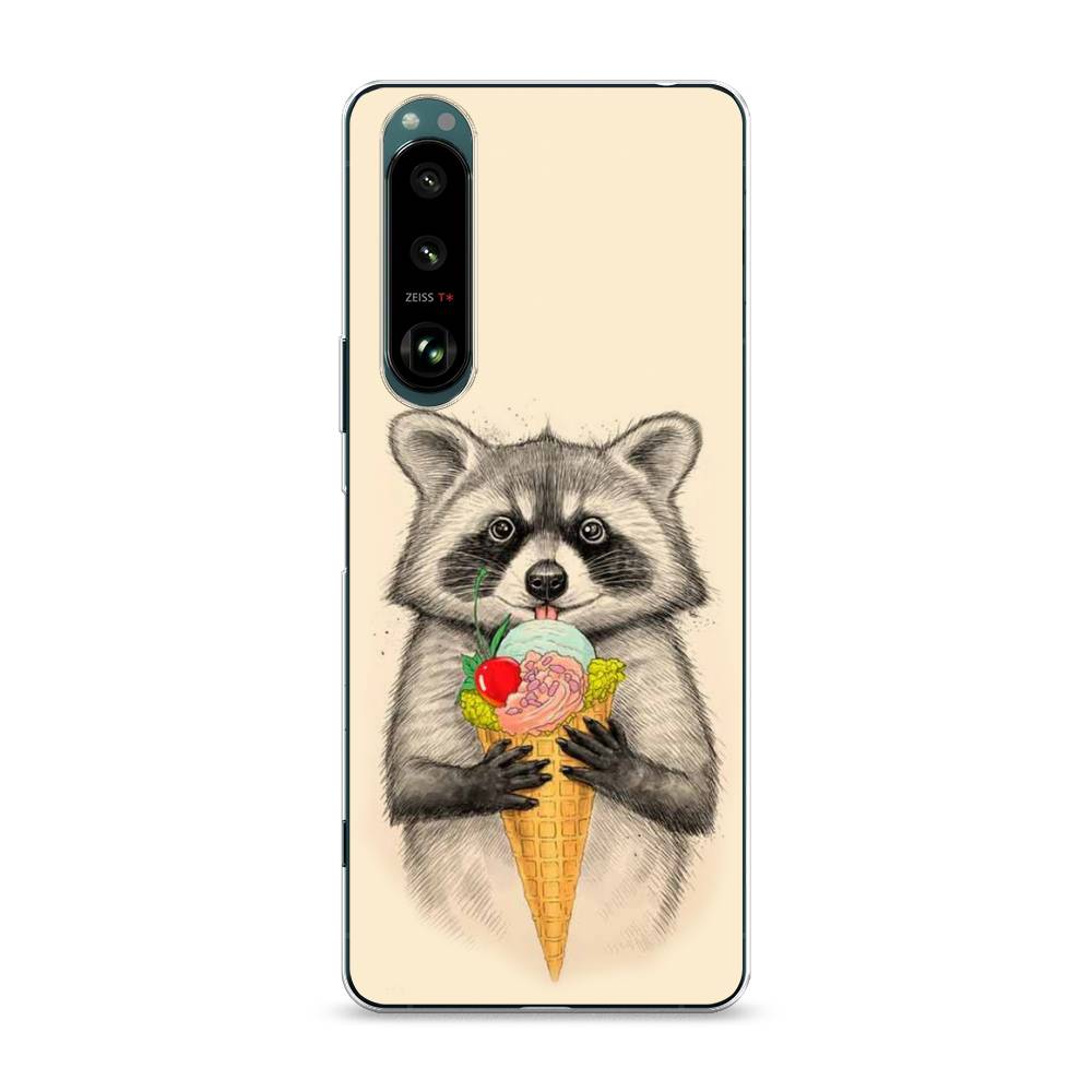 

Чехол Awog на Sony Xperia 1 III "Енот с мороженым", Разноцветный, 54850-10