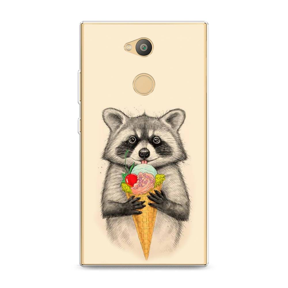 

Чехол Awog на Sony Xperia L2 "Енот с мороженым", Разноцветный, 53450-10
