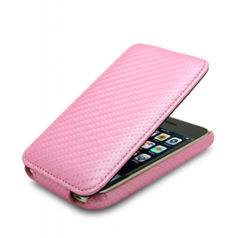 

Чехол Melkco для Apple iPhone 3GS/3G Jacka Type розовый карбон