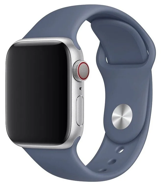 Спортивный ремешок Guardi Sport Band для Apple Watch 38/40 мм серо-синий (Alaskan Blue)
