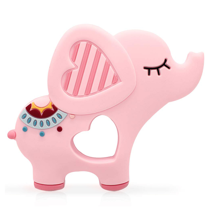 

Прорезыватель для зубов Baby Fox Слоник цвет розовый BF-TEETOY-23, Слоник
