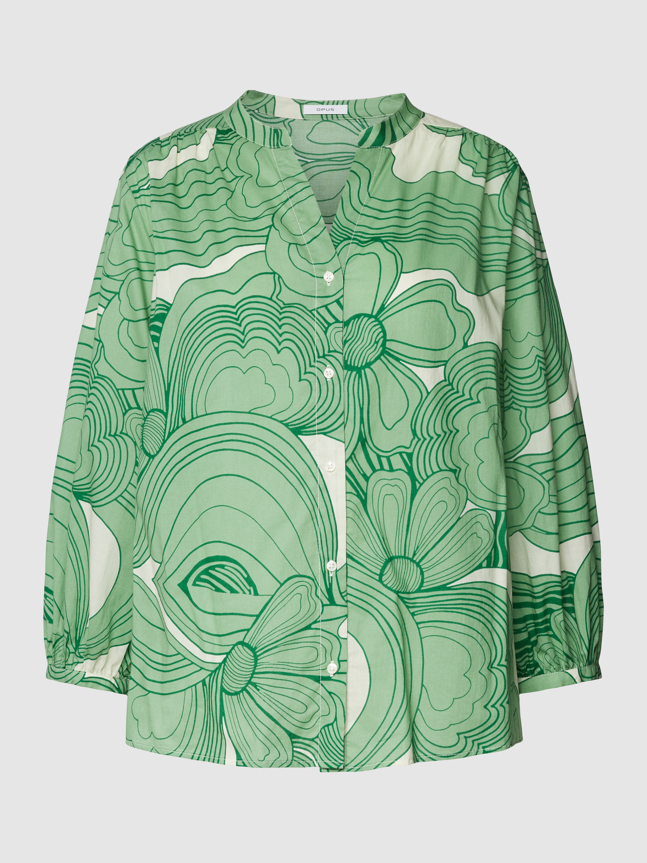 Блуза женская Opus 1850355 зеленая 40 (доставка из-за рубежа)