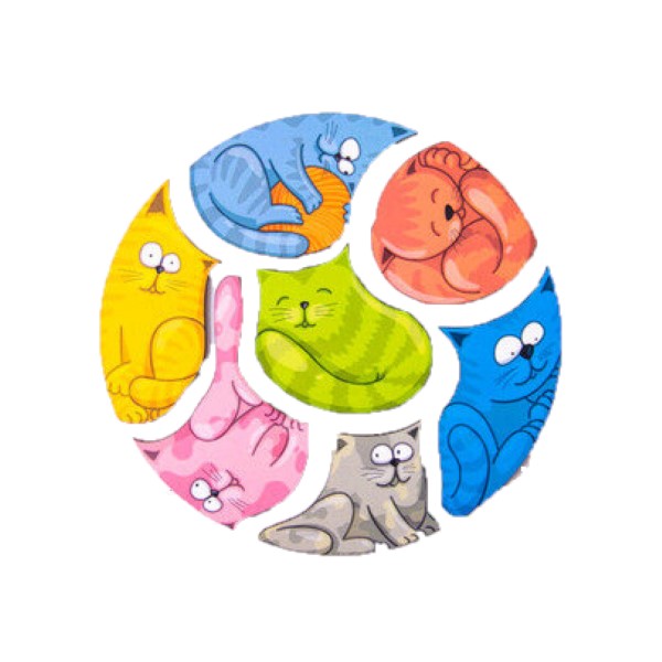 

Пазл Сибирские игрушки кошка 7 деталей