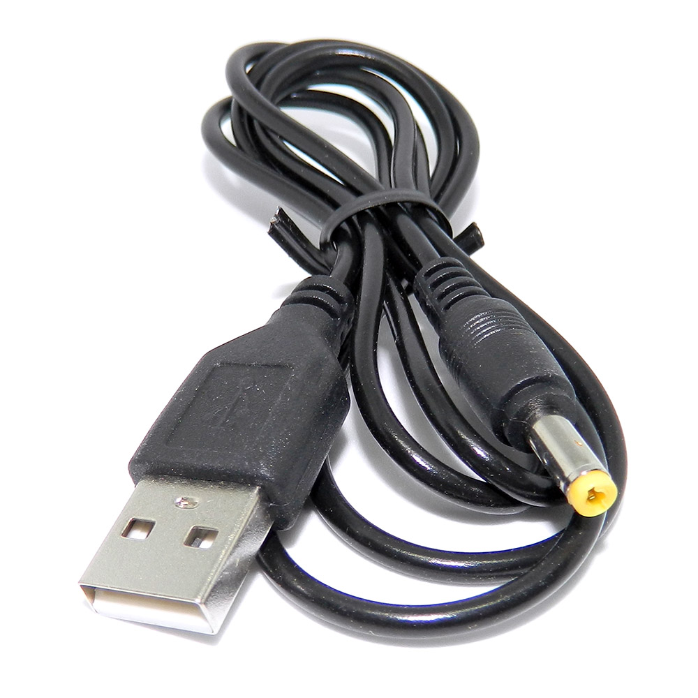 Кабель Orange USB A-DC 4.0x1.7mm, M-M 1м Black