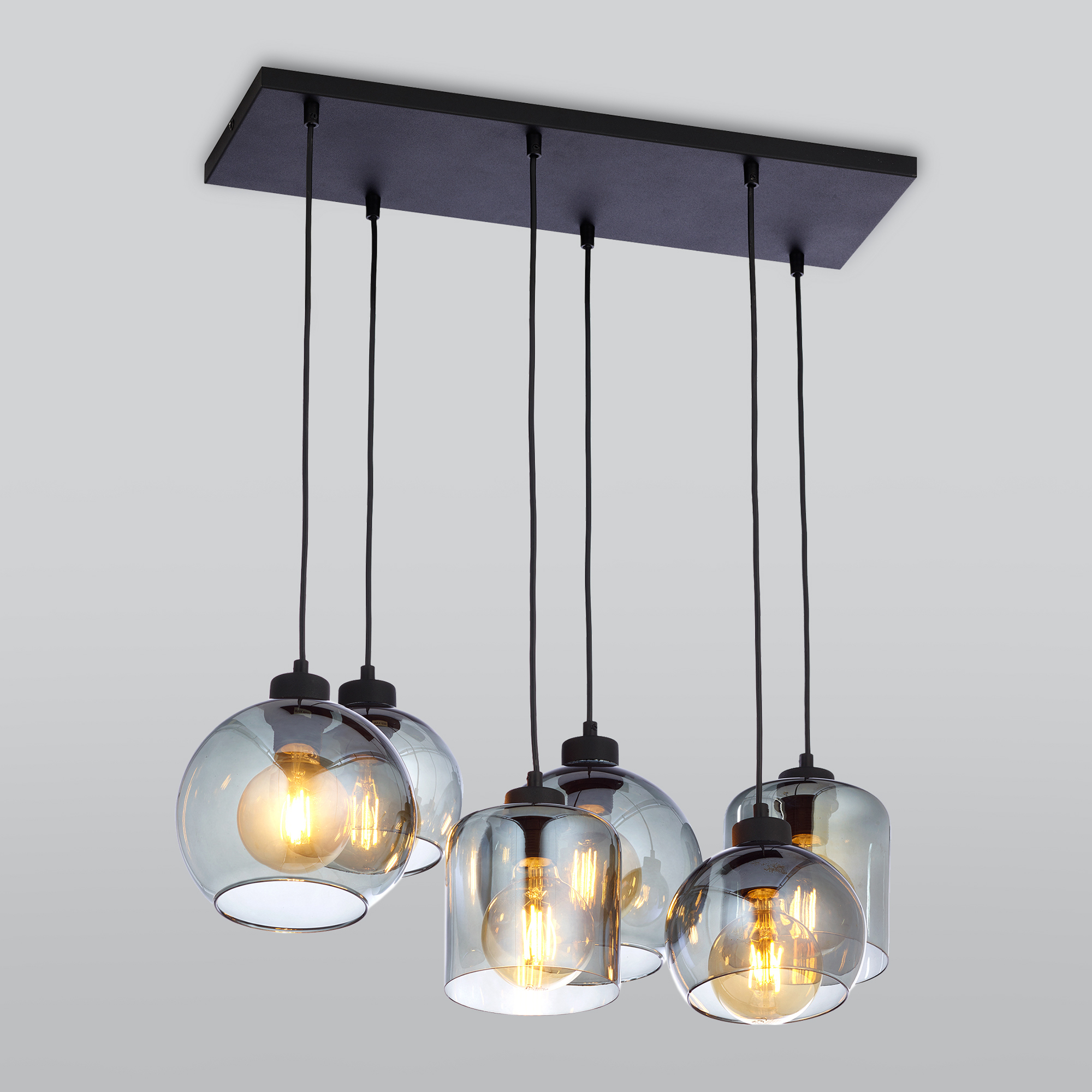 фото Подвесной светильник со стеклянными плафонами tk lighting 2608 sintra