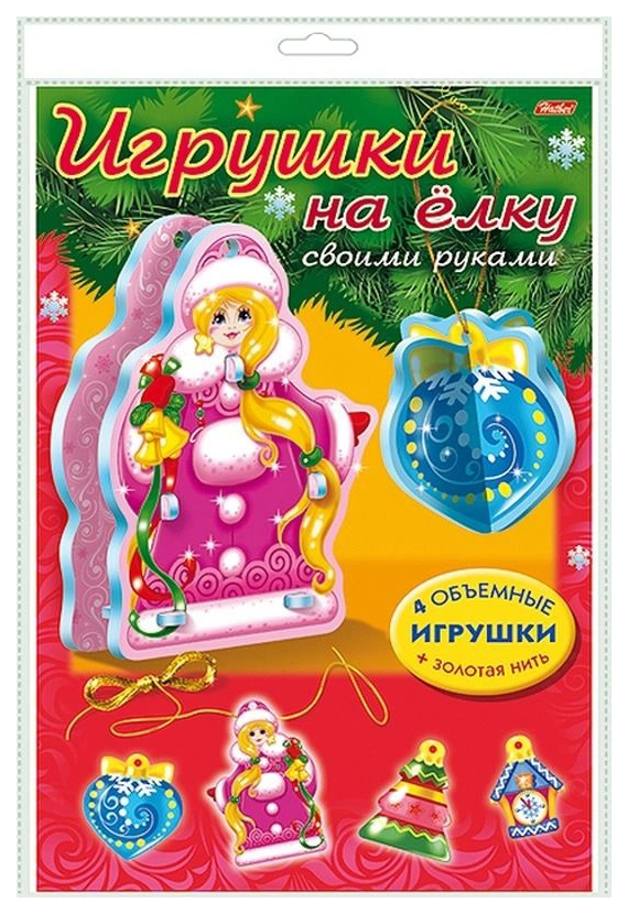 фото Игра-конструктор "сделай сам. игрушки на елку. набор №2", а4 hatber