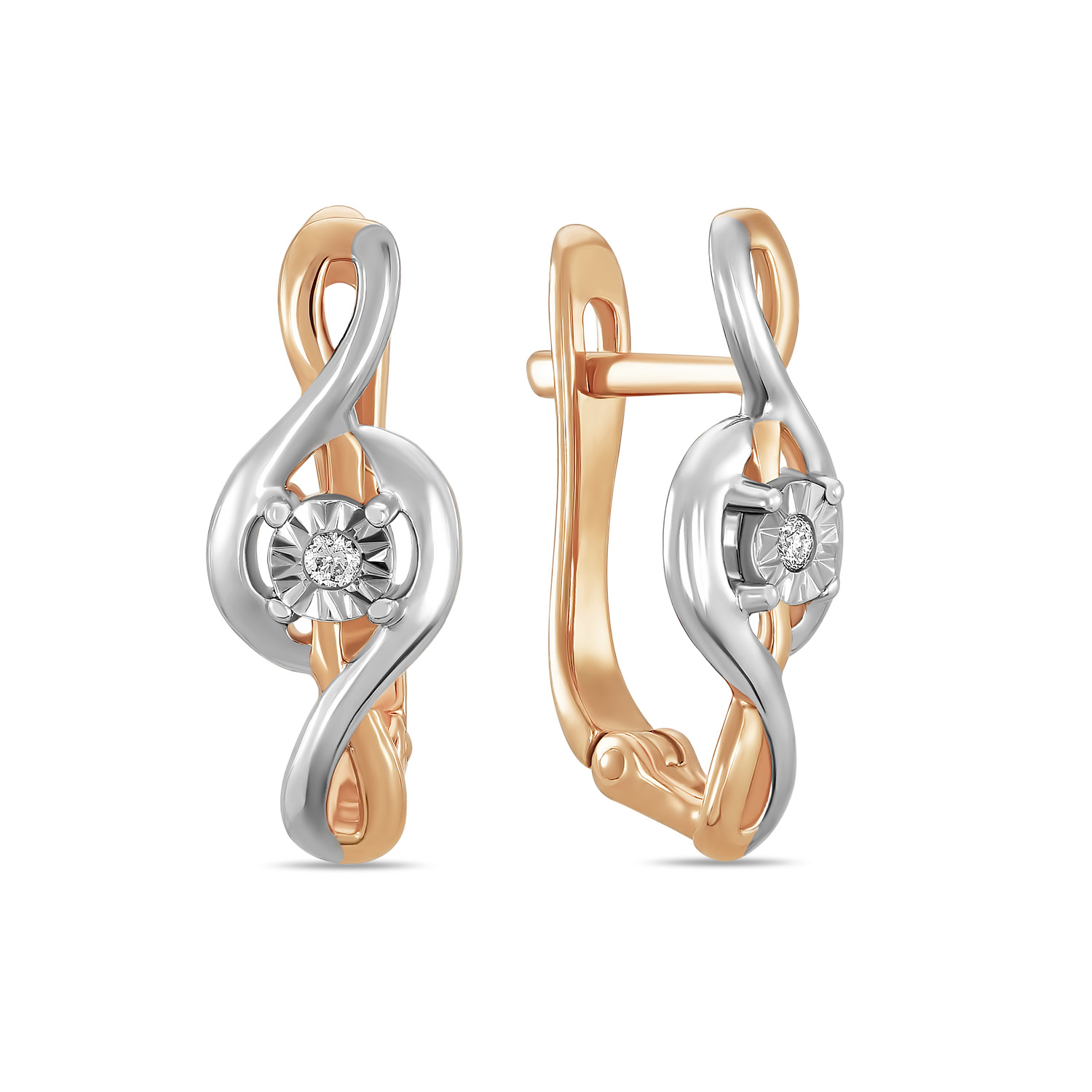

Серьги из золота MIUZ Diamonds (Московский ювелирный завод) E01-L-PL-34978, бриллиант