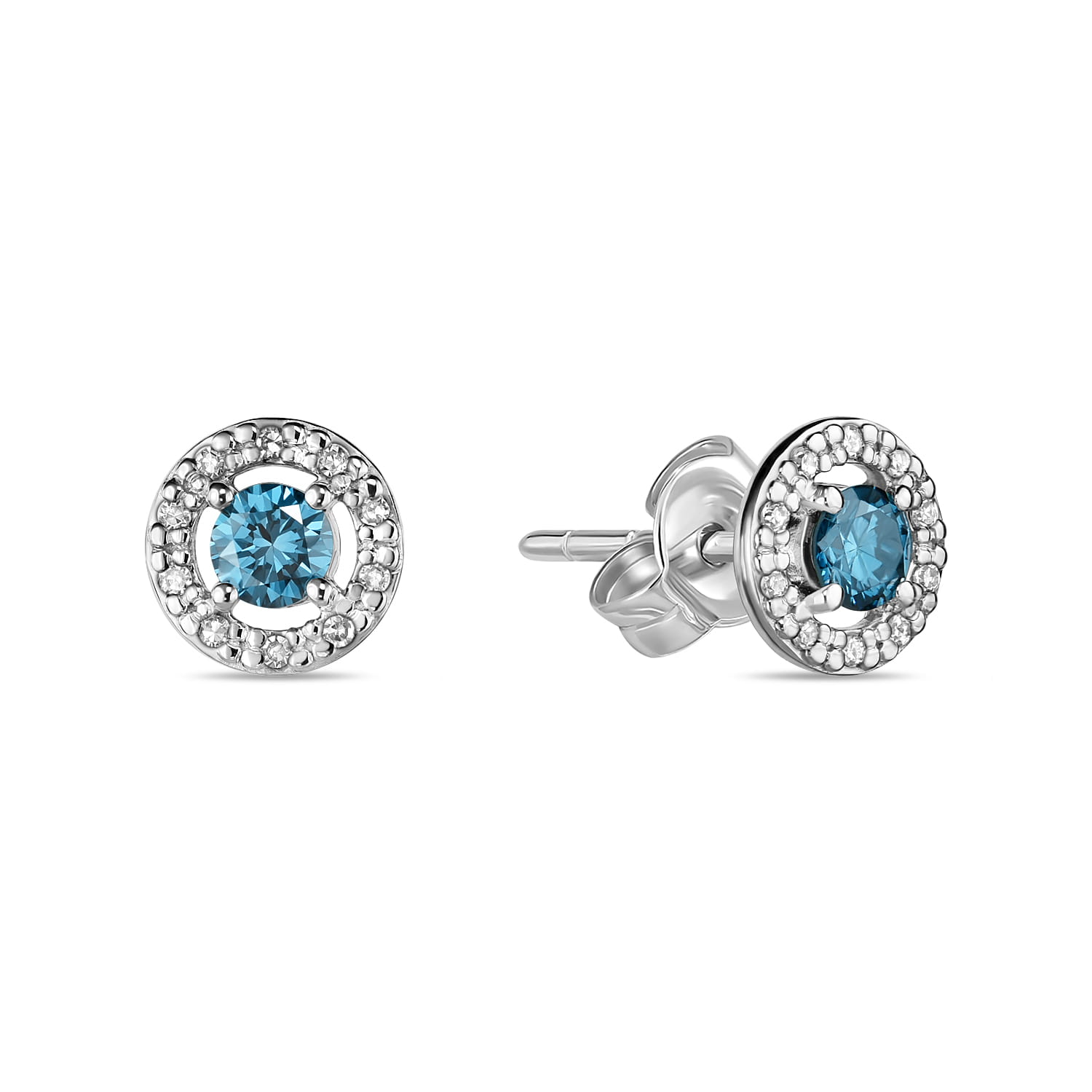

Серьги-пусеты из белого золота с бриллиантом MIUZ Diamonds