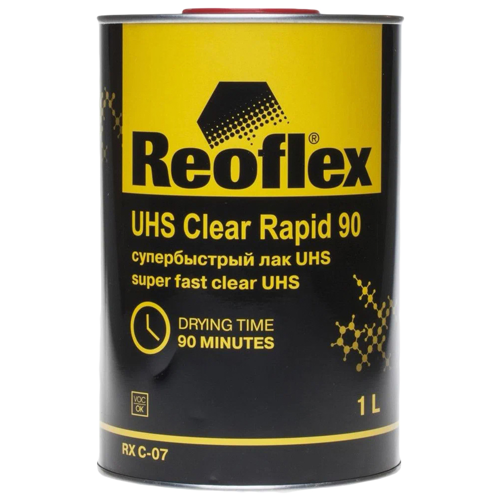 

Лак Reoflex Акриловый 2к Rapid 90 1,0л Супербыстрый Reoflex RX C-07/1000, Прозрачный