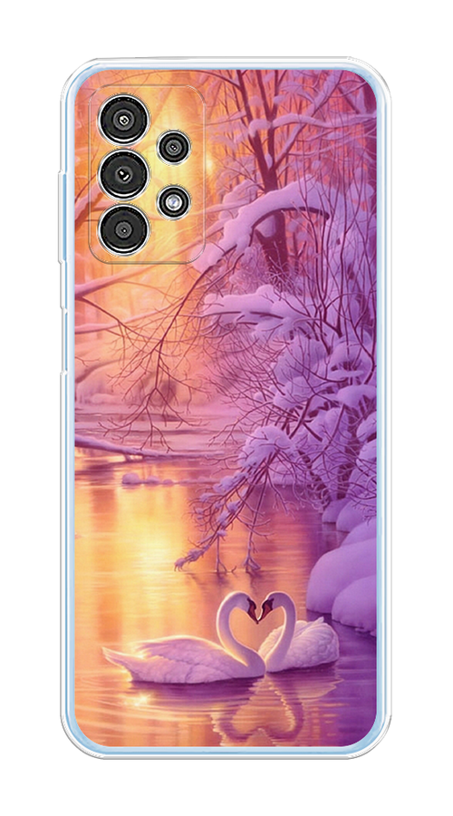 

Чехол на Samsung Galaxy A13 4G "Зима 1", Фиолетовый;желтый, 2104850-2