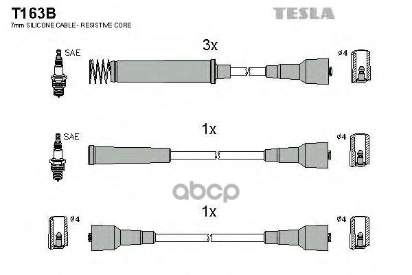 

Комплект Проводов Зажигания TESLA T163B