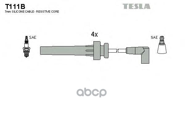 

Комплект Проводов Зажигания TESLA T111B