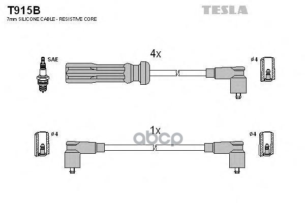 

Комплект Проводов Зажигания TESLA T915B