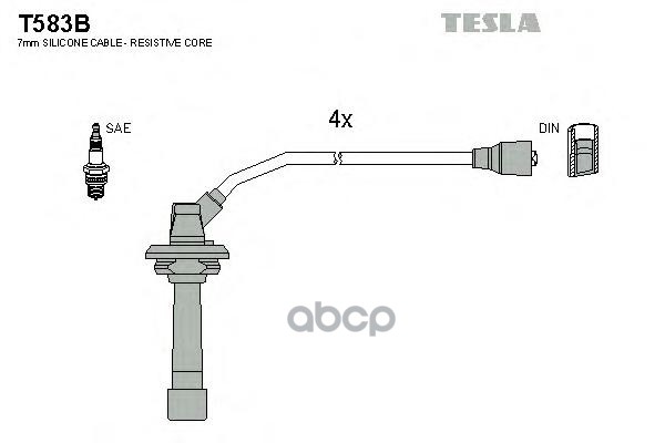 

Комплект Проводов Зажигания TESLA T583B