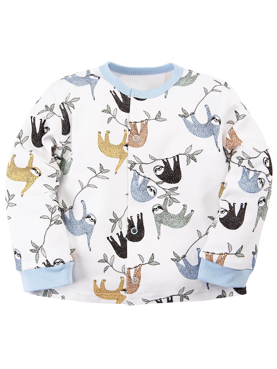 

Кофта с окантовкой горловины Мамин ленивец Веселый малыш 24322/мал/B р.62, 24322/мал/B