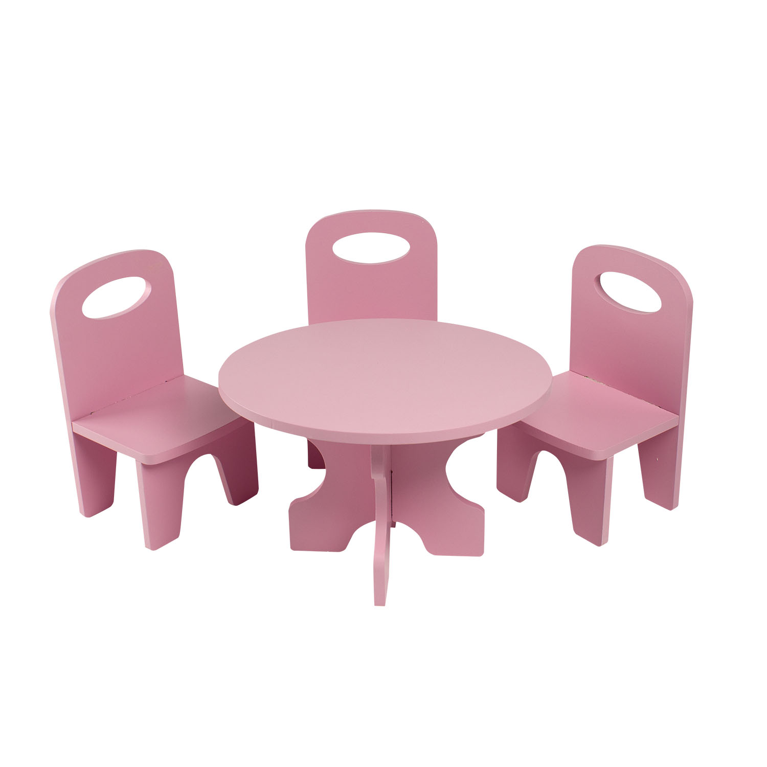 фото Набор мебели для кукол paremo pfd120-38 классика стол + стулья, розовый