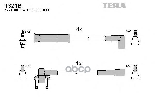 

Комплект Проводов Зажигания TESLA T321B