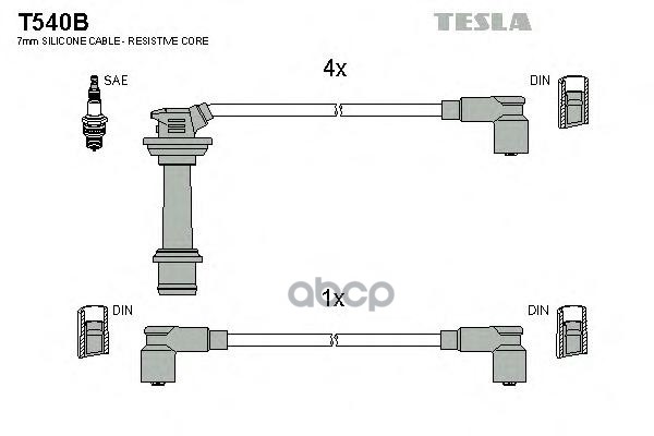 

Комплект Проводов Зажигания TESLA T540B