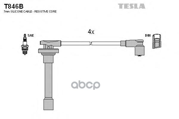 

Комплект Проводов Зажигания TESLA T846B