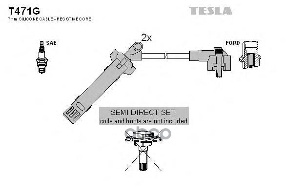 

Комплект Проводов Зажигания TESLA T471G