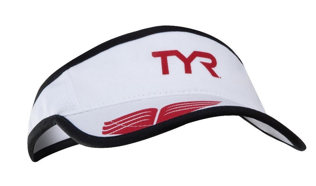 фото Бейсболка tyr running visor, one size, white