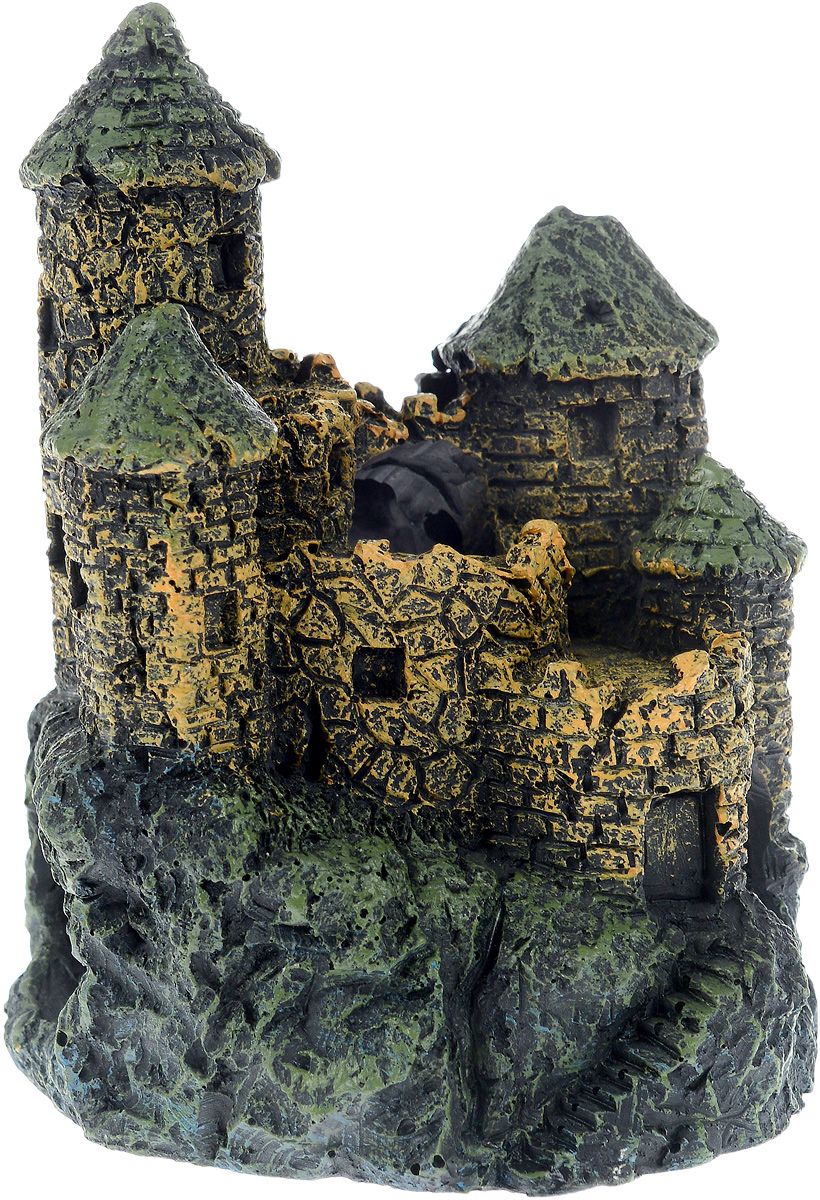 

Грот для аквариума Barbus Decor 002 Замок, пластик, 11х9,5х14,5 см, Decor 002 Замок