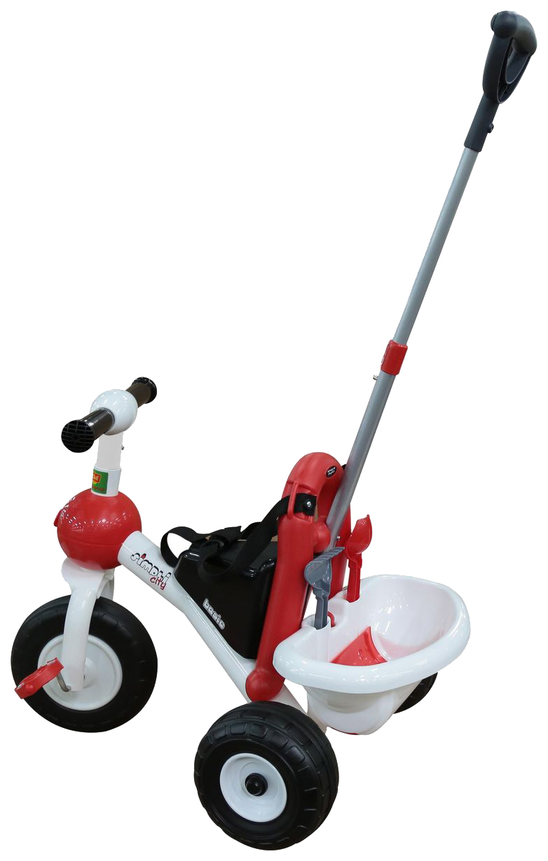 Велосипед Coloma Y Pastor трехколесный Базик с ручкой и ремешком с набором