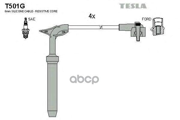 

Комплект Проводов Зажигания TESLA T501G