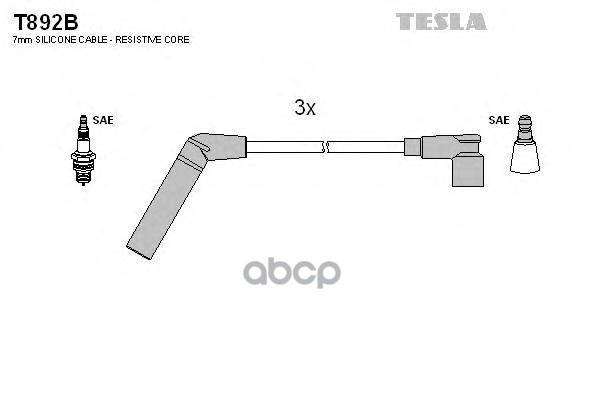 

Комплект Проводов Зажигания TESLA T892B